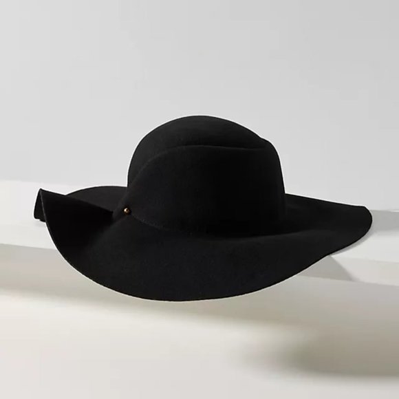 Wide-Brimmed Wool Hat - Picture 1 of 5